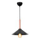 lux.pro Pendelleuchte Hempstead Hängelampe Schwarz Kupferfarbe Metall Wohnzimmerlampe hängend Retro 1 x E27 Küchenlampe Industriedesign