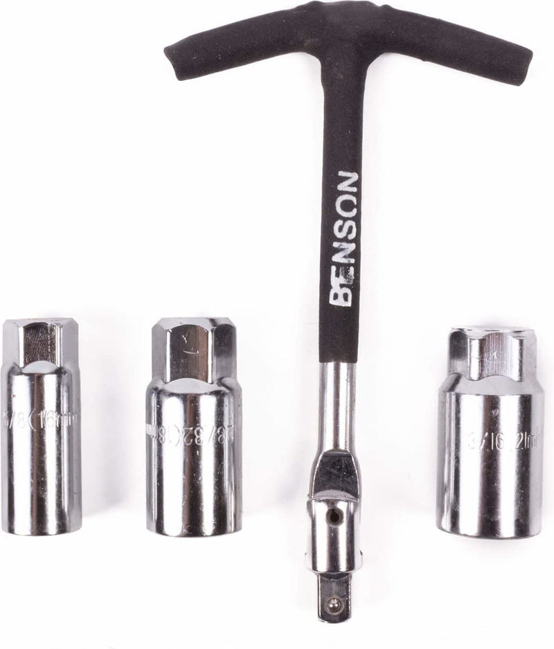 Benson Tools Zündkerzenschlüsselsatz 5-teilig 16 mm / 18 mm / 21 mm