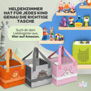 Heldenzimmer - Tonie Regal Wolke Blau [GRATIS Tragetasche] - Für Toniebox Regal bis 20 Figuren - Tonie Regal Mädchen und Junge - Perfekte Tonie Aufbewahrung im Kinderzimmer