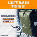 Forrider Fahrradtasche Wasserdicht für Gepäckträger [22L Volumen] mit Schultergurt | Gepäckträgertasche | Einzel | Fahrrad Tasche Packtasche hält an jedem Gepäckträger