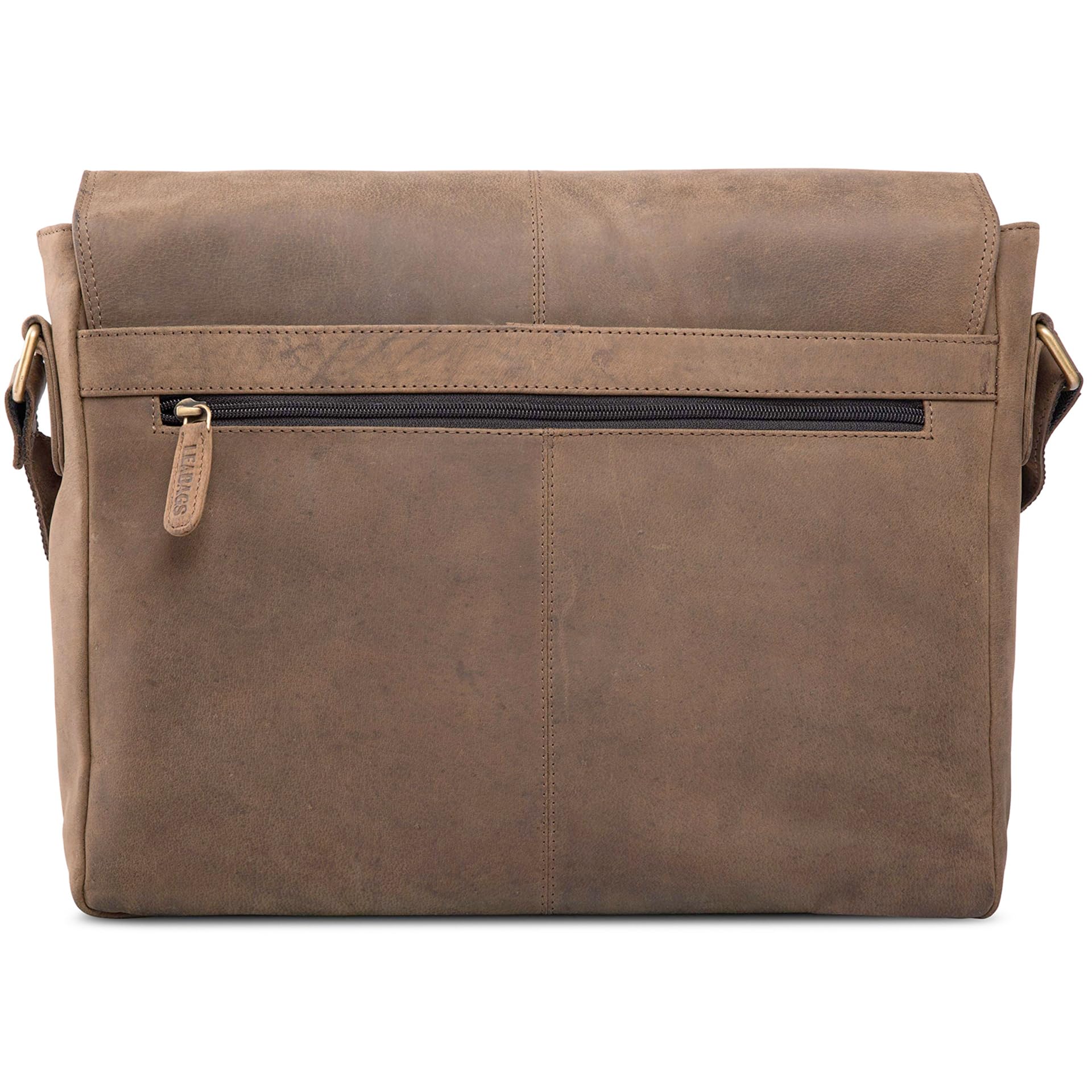 LEABAGS Messenger Bag Männer Vintage, Cambridge Echtleder Herren Umhängetaschen Aktentasche Herren & Damen Leder Laptoptasche Groß bis 15 Zoll Umhängetasche mit Schultergurt