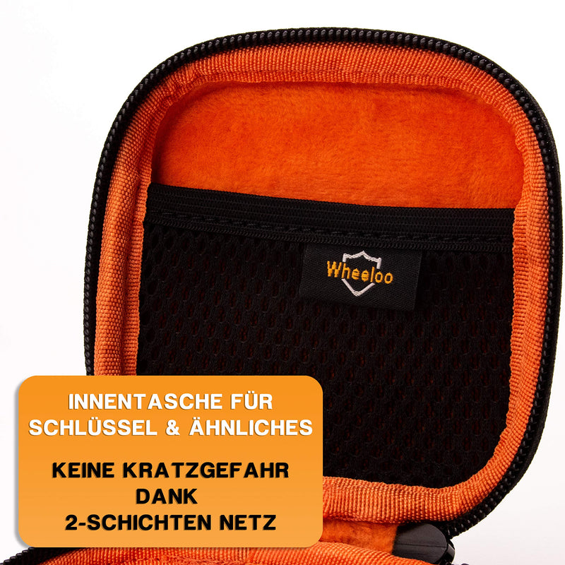 Wheeloo Hartschalen Schutztasche für Bosch Intuvia E-Bike Bordcomputer I Schutzhülle wasserdicht & stoßfest I Displayschutz Hülle inkl. Karabiner