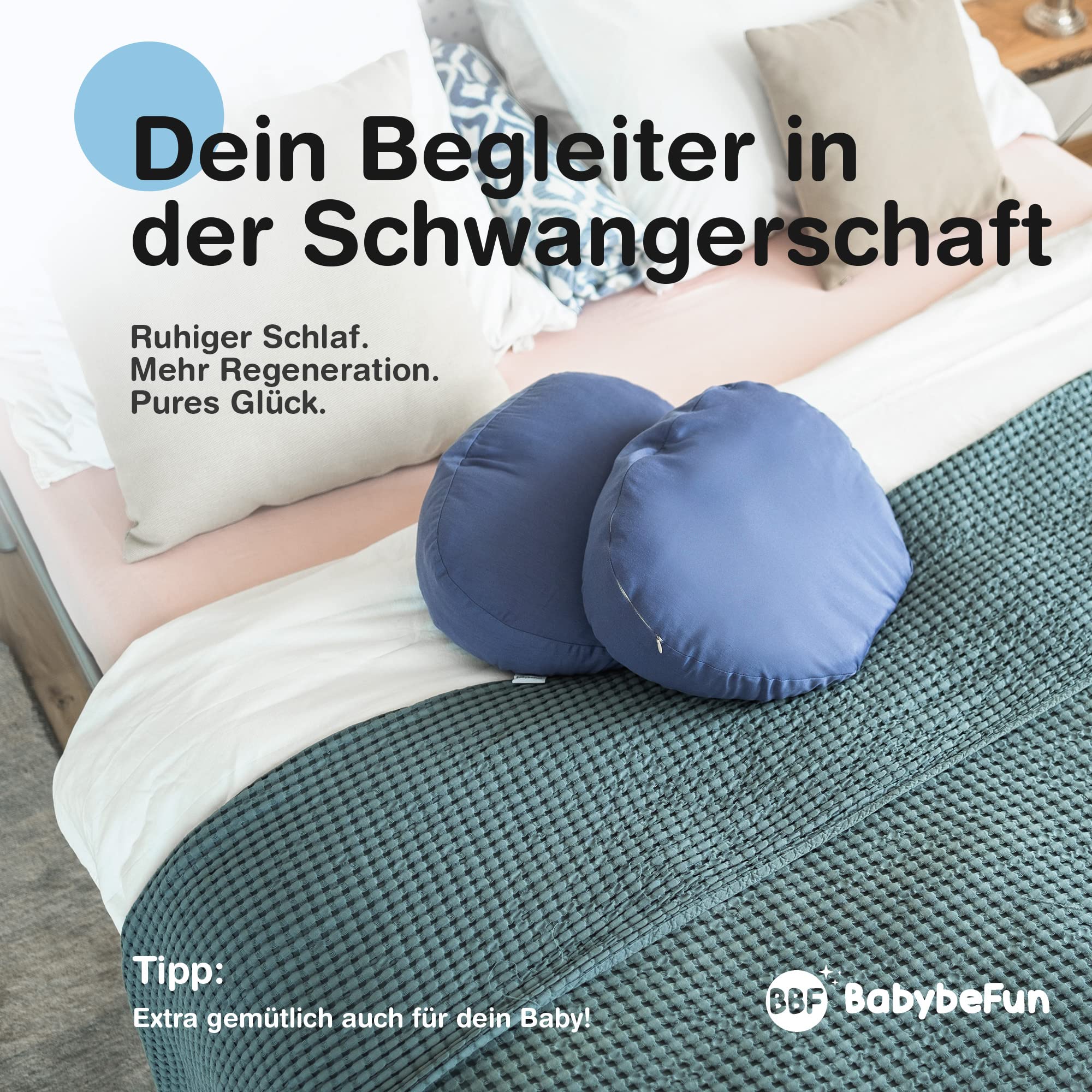 BabybeFun Schwangerschaftskissen mit waschbarem Stillkissenbezug | Seitenschläferkissen gegen Rückenschmerzen als Geschenkidee für werdende Mütter Pregnancy Pillow anthrazit; Farbe wählen..…