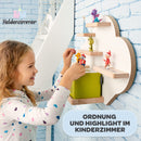 Heldenzimmer - Tonie Regal Wolke Weiß [GRATIS Tragetasche] - Für Toniebox Regal bis 20 Figuren - Tonie Regal Mädchen und Junge - Perfekte Tonie Aufbewahrung im Kinderzimmer