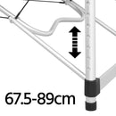 Yaheetech 3 Zonen Massageliege Klappbar & Höhenverstellbar Aluminium Massagetisch inkl. Abnehmbarer Kopfstütze & Armlehnen 60 cm Breit Burgunderrot