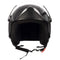 Westt Jet - Motorradhelm Doppelvisier Matt Schwarz - Roller Helm - ECE Zertifiziert, Schwarz, M (57cm)