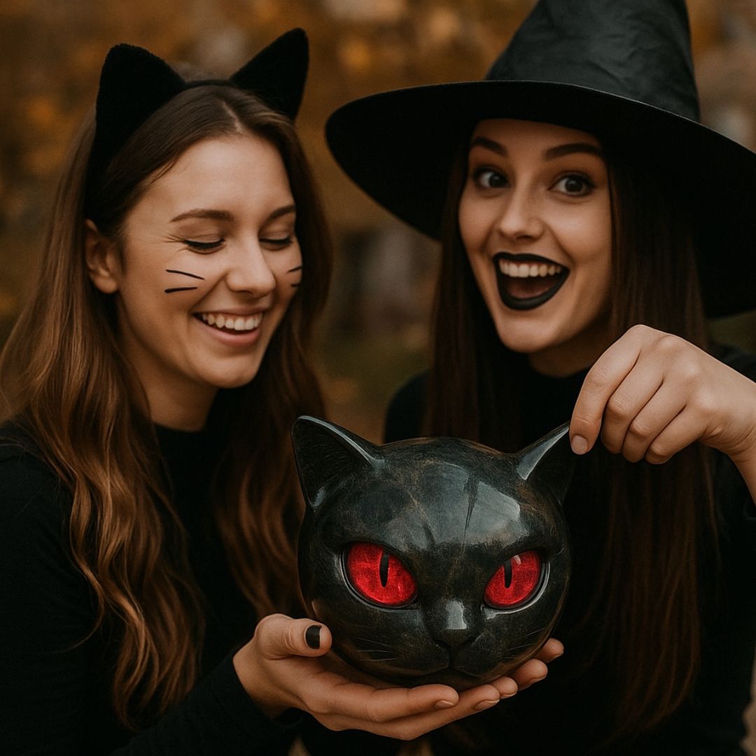 Rebolet | Mystica – Die schwarze Wächterkatze aus Stein