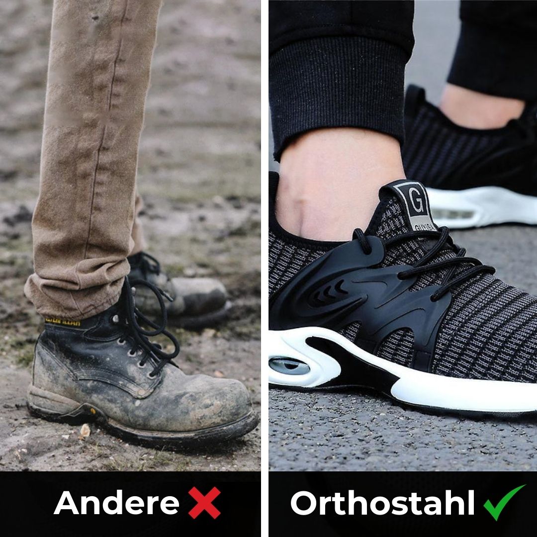 Rebolet | Orthostahl - ergonomischer und schmerzlindernder Sicherheitsschuh - Zertifiziert nach EN ISO 20345
