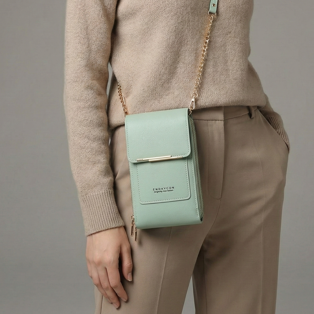 Kompakte PU-Crossbody-Tasche