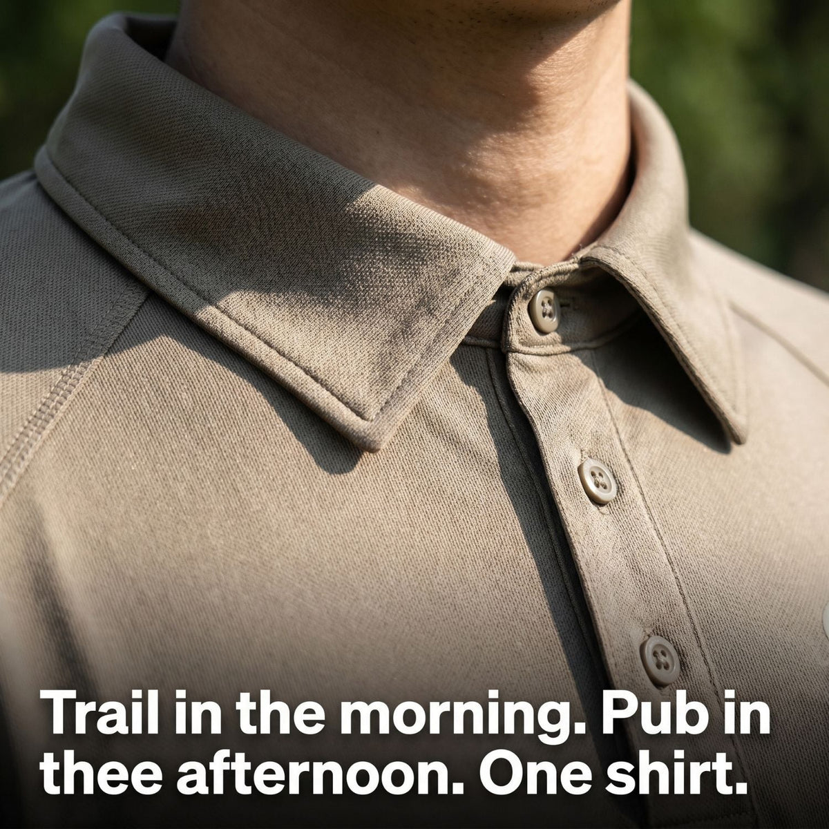 Herren Schnelltrocken-Poloshirt – Reißverschlusstasche, Outdoor