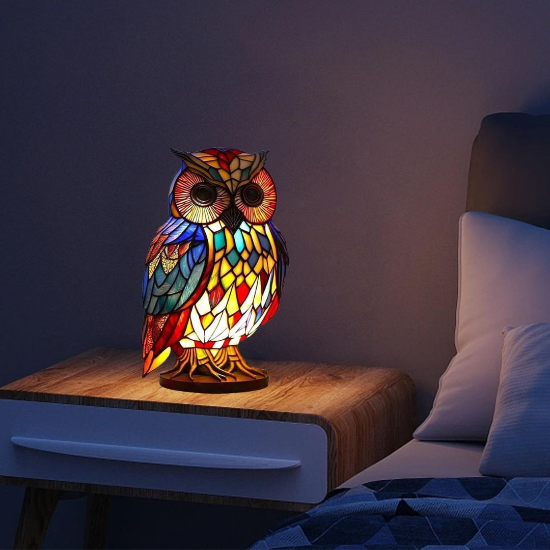 LeuchtEule – Handgefertigte Lampe, die Herzen und Räume erstrahlen lässt