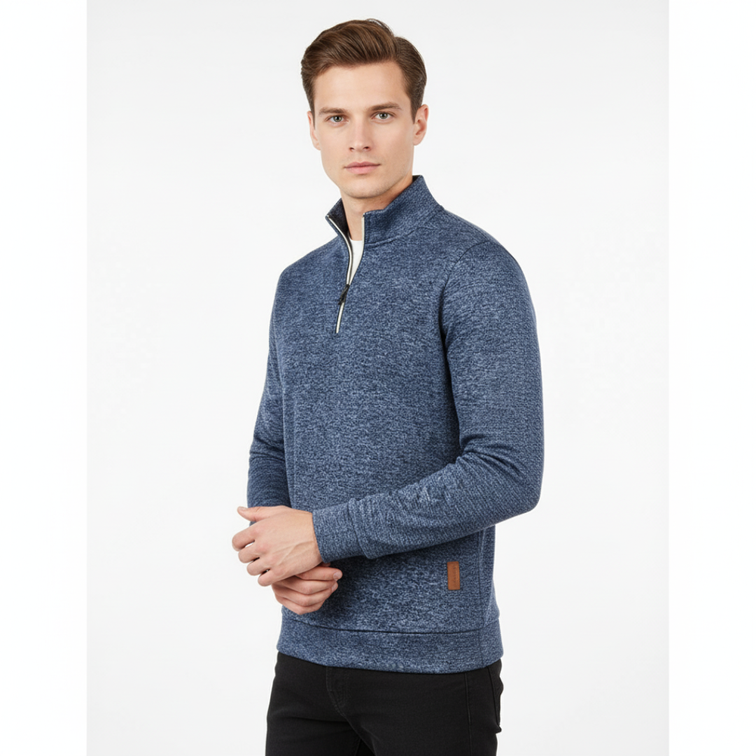 WinterLoom Strickpullover mit Reißverschluss