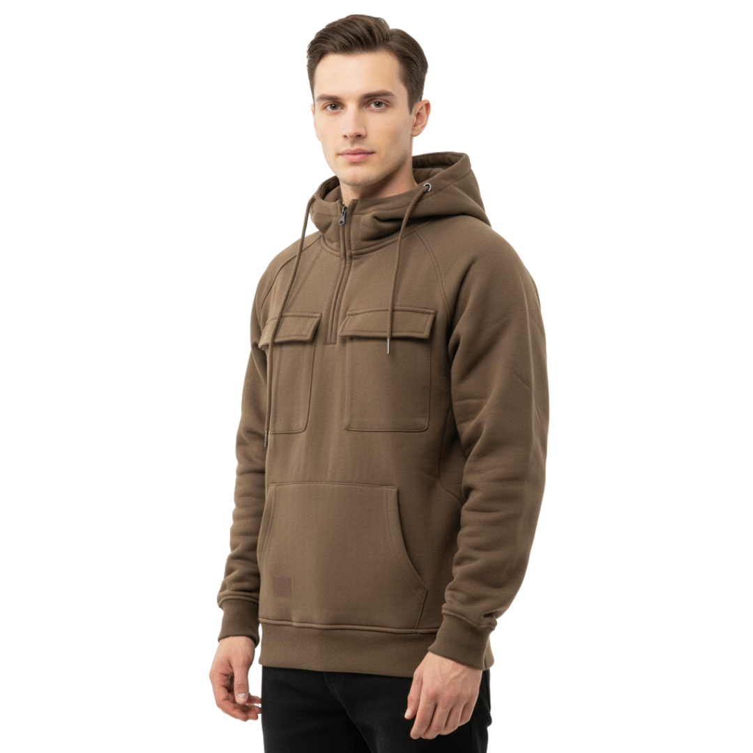 TerraForge Hoodie im Utility-Stil