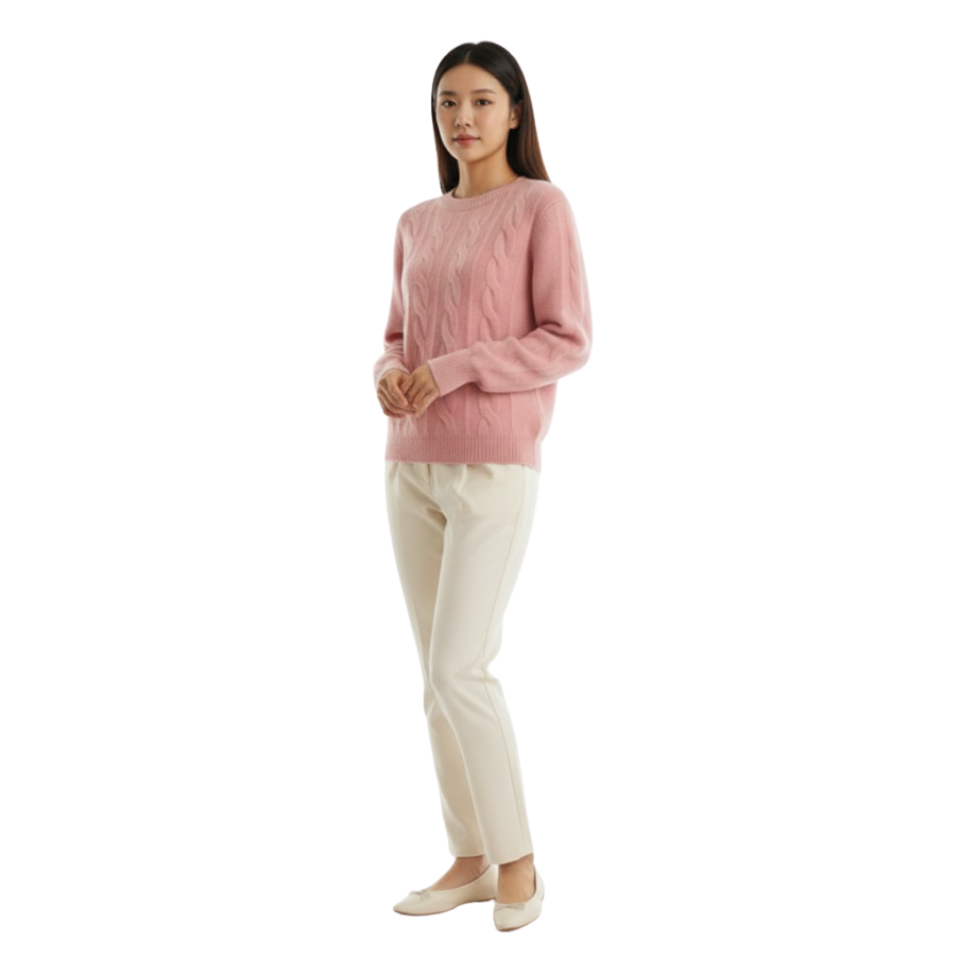SoftKnit Zopfpullover