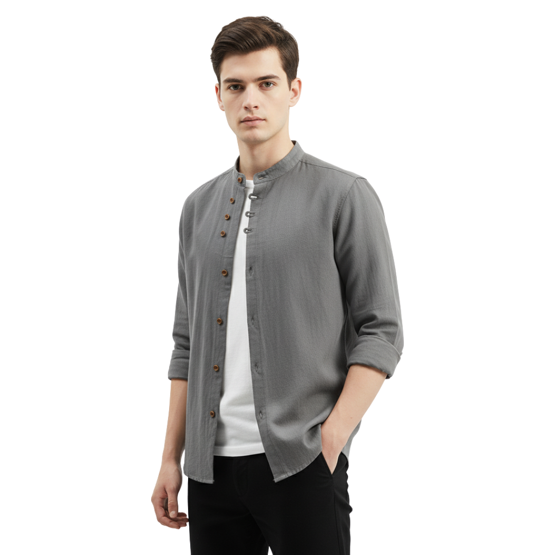 SlateCrest Pullover mit modernem Kragen