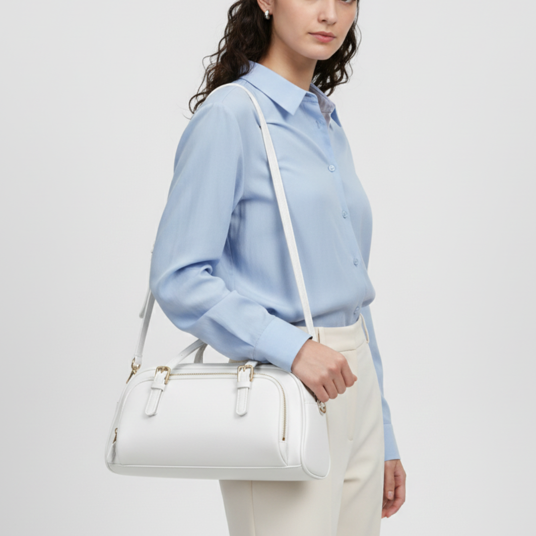 Weiche Schultertasche aus Echtleder