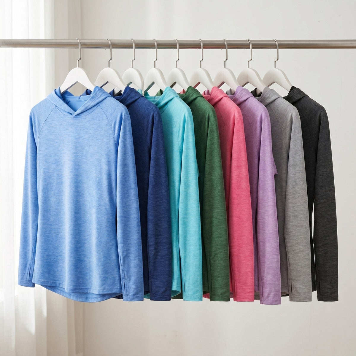 Damen Sonnenhoodie mittelschwer – UPF 50+ UV-Schutzoberteil mit Kapuze