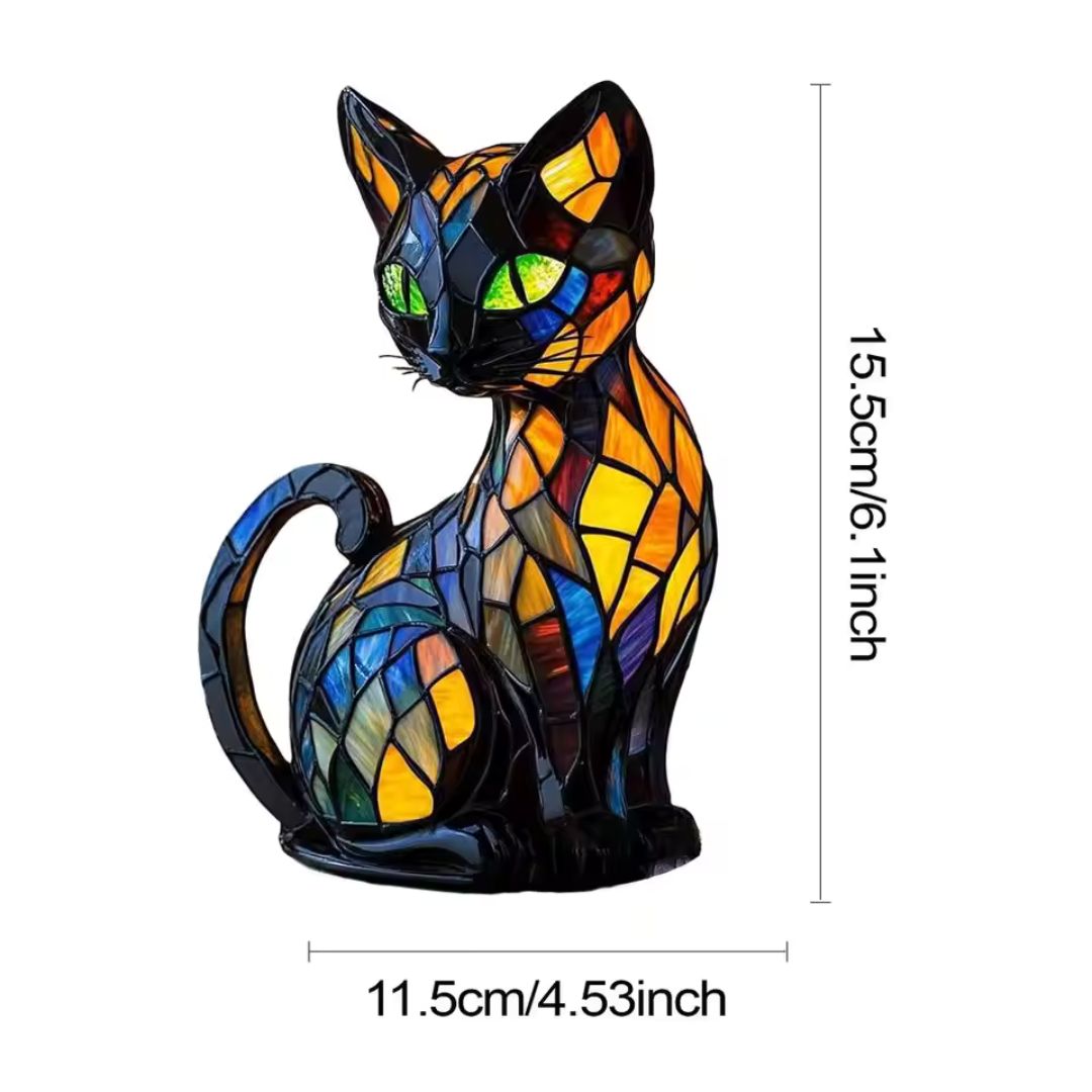 Rebolet | Leuchtkatze – handgefertigte Lampe, die Herzen erstrahlen lässt