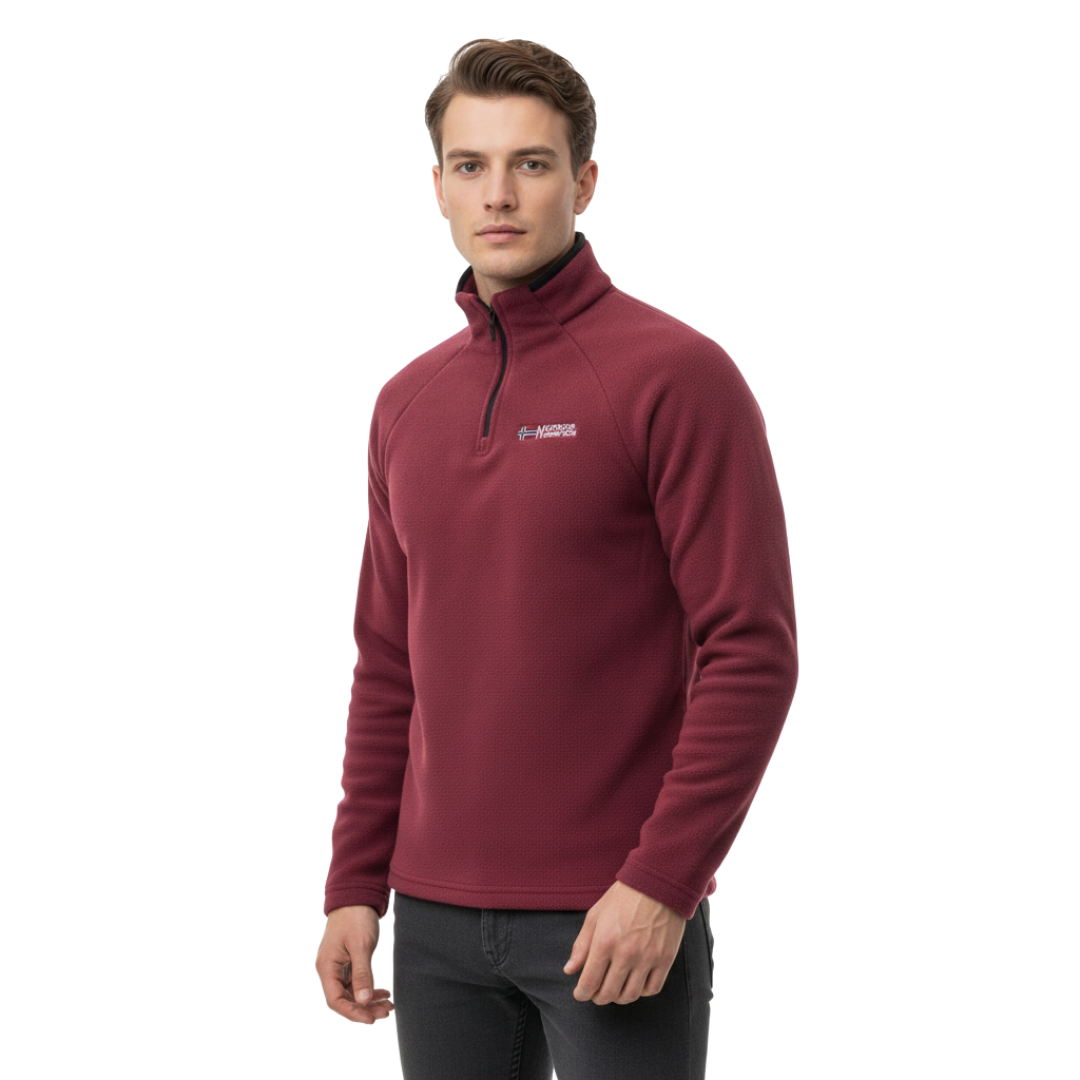 FrostLine Fleece-Pullover mit Halb-Reißverschluss