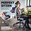 SIT RELAXED die Beste Rückenlehne für deinen Schreibtischstuhl ergonomischer Bürostuhl zum Arbeiten extrem bequem der perfekte Office Chair für Zuhause PC Stuhl fürs Arbeitszimmer in Top Qualität