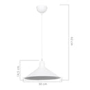 lux.pro Pendelleuchte Hinckley Hängelampe Weiß Wohnzimmerlampe Retro 1 x E27 Küchenlampe hängend Industriedesign