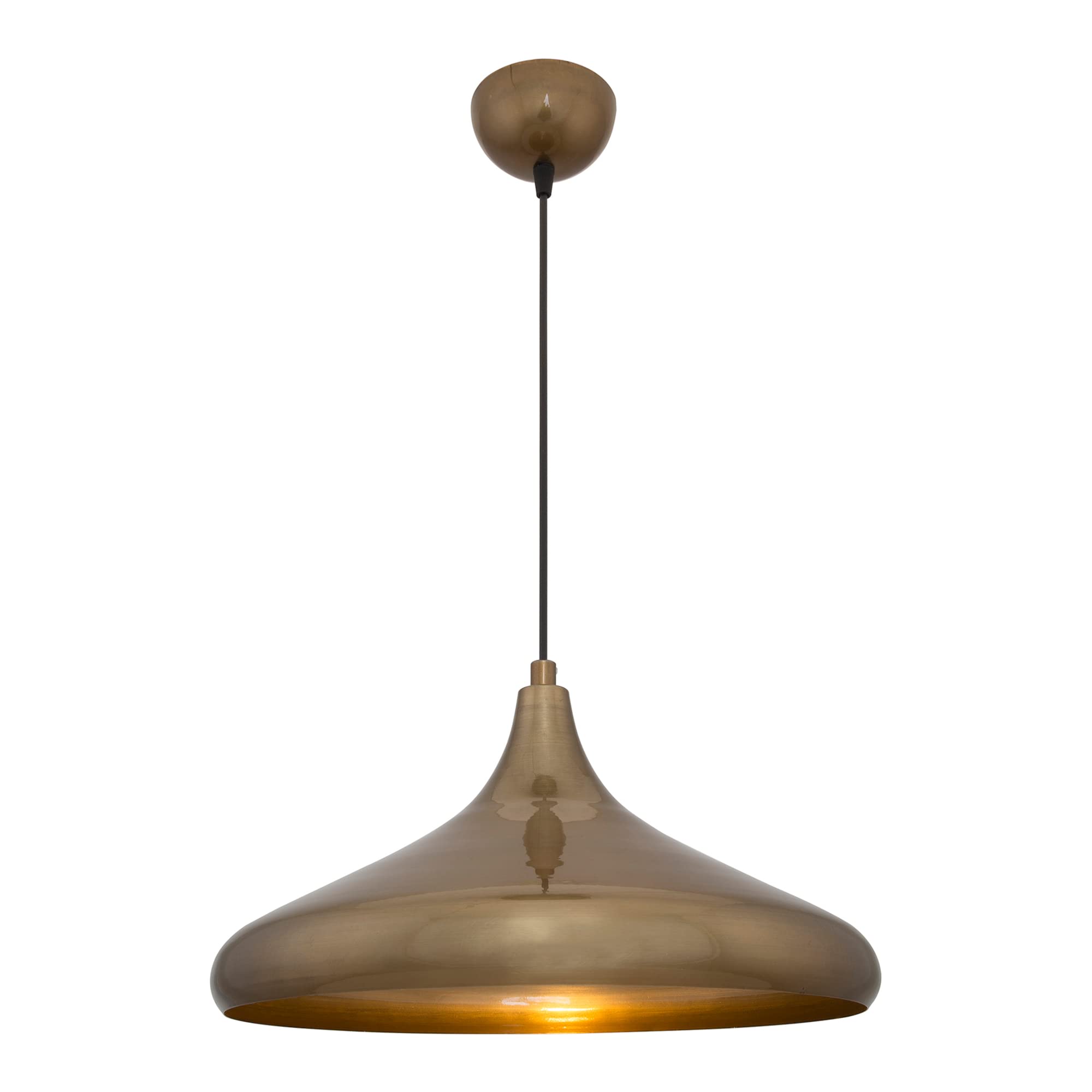 lux.pro Pendelleuchte Barry Hängelampe 1 x E27 industrial Küchenlampe hängend Metall Bronze Antik