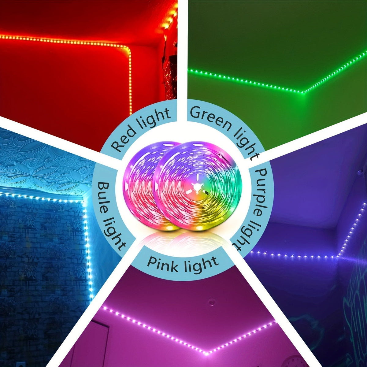 LED Strip Lights, Farbwechsel, Musik-Synchronisation
