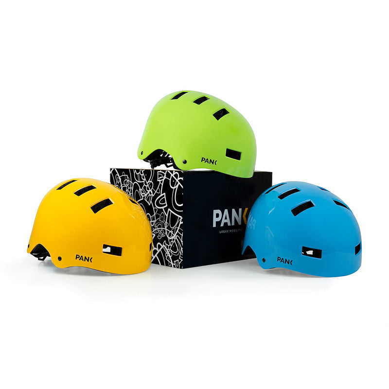 PANK Kinder Jugend Fahrradhelm Skateboardhelm, Rollschuhhelm, Scooterhelm I CE-geprüft I Altersempfehlung 6-13 Jahre I Einheitsgröße (50-54cm) I Grün…