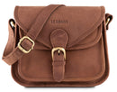 LEABAGS Riyadh Damen Handtasche aus echtem Büffel-Leder im Vintage Look I Umhängetasche I Ledertasche I Schultertasche