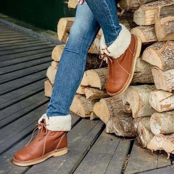 Rebolet | Lunera – Damen Winterstiefel wasserdicht mit Wollfutter und Fleece