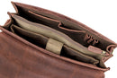 LEABAGS Tampa Leder-Umhängetasche I Laptoptasche 15 Zoll I Messenger Bag aus echtem Büffel-Leder I Aktentasche I Vintage Ledertasche I Bürotasche I Arbeitstasche I 39x32x 11,5cm I Muskat