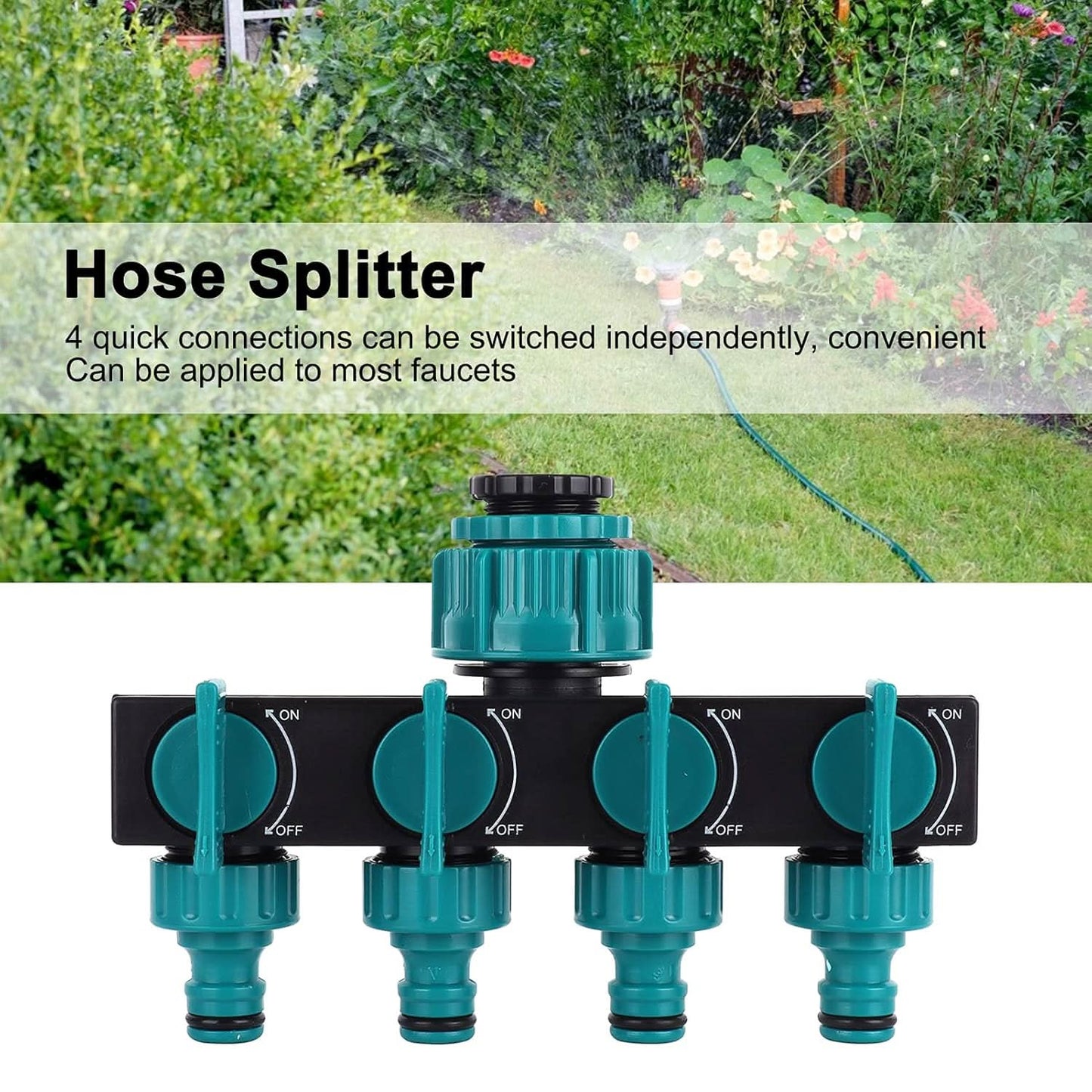 Rebolet | Weg Garten-Schlauchverteiler - Verstellbarer Wasserhahn-Adapter