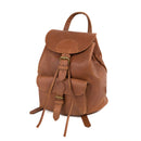 LEABAGS Leder Rucksack Damen & Herren I Echtleder Premium Daypack I Eleganter Backpack Frauen & Männer I Lederrucksack I Größe L I Vintage Cognac