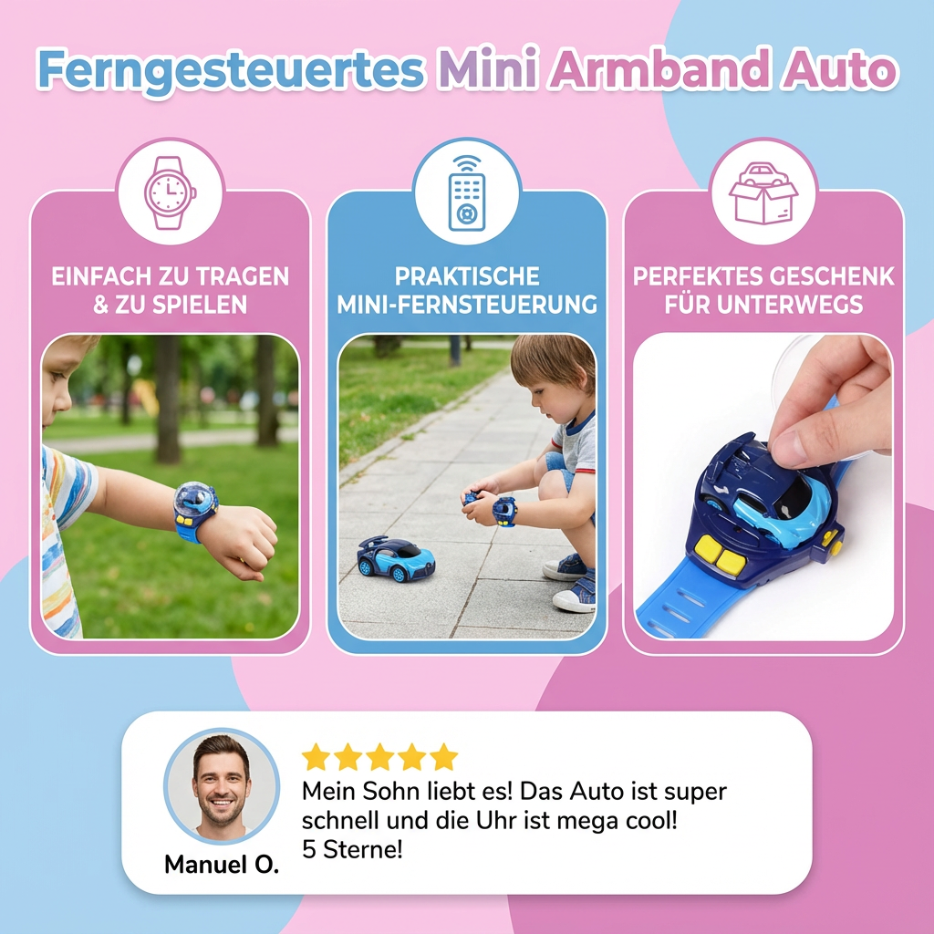 Rebolet | Ferngesteuertes Mini Armband Auto Spielzeug