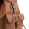 Nama 'Janis' Rucksack für Damen und Herren Backpack Vintage Beutel Echtes Leder Tagesrucksack Schultertasche Lederrucksack Unitasche Camel Braun L (30 x 16 x 38 cm)