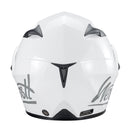 Westt Motorradhelm Herren Damen Integralhelm Klapphelm Flip-up Motorrad Jethelm Chopper Mofa Moped Roller Modular Helm Motorrad ECE DOT Zertifiziert, weiß, M (57-58 cm)