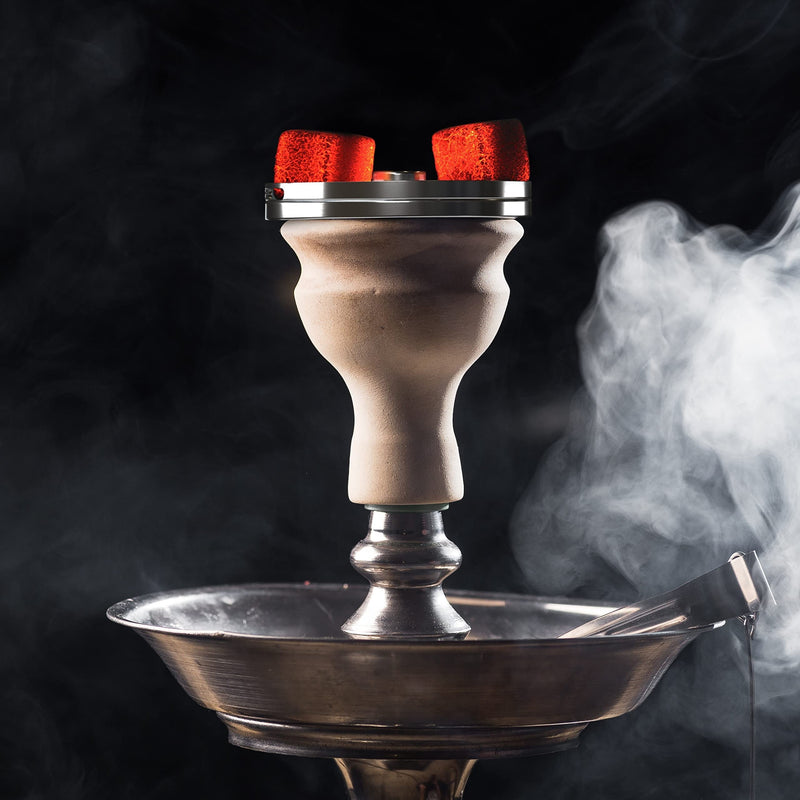 Shisha Kaminaufsatz Smokebox ZERO – Vol. 2.0 mit MEHR HITZE! Innovativer Alufolie Ersatz für bis zu 4 Shishakohle Würfel, Universal Kohlesieb Shisha Kohleaufsatz für Tabak