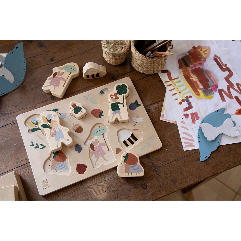 Sebra Kr�ftiges Puzzle aus Holz Pixie Land