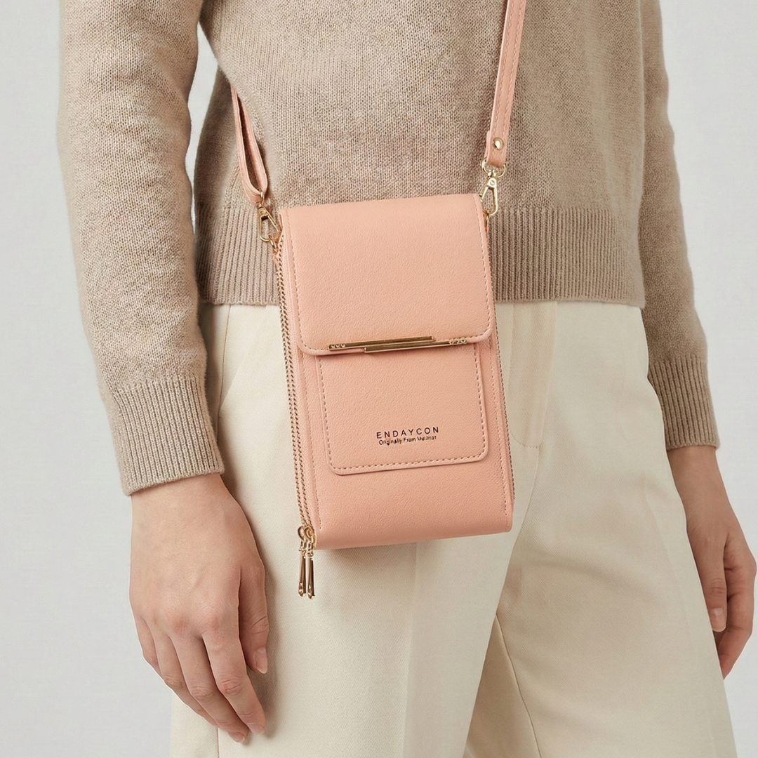 Kompakte PU-Crossbody-Tasche