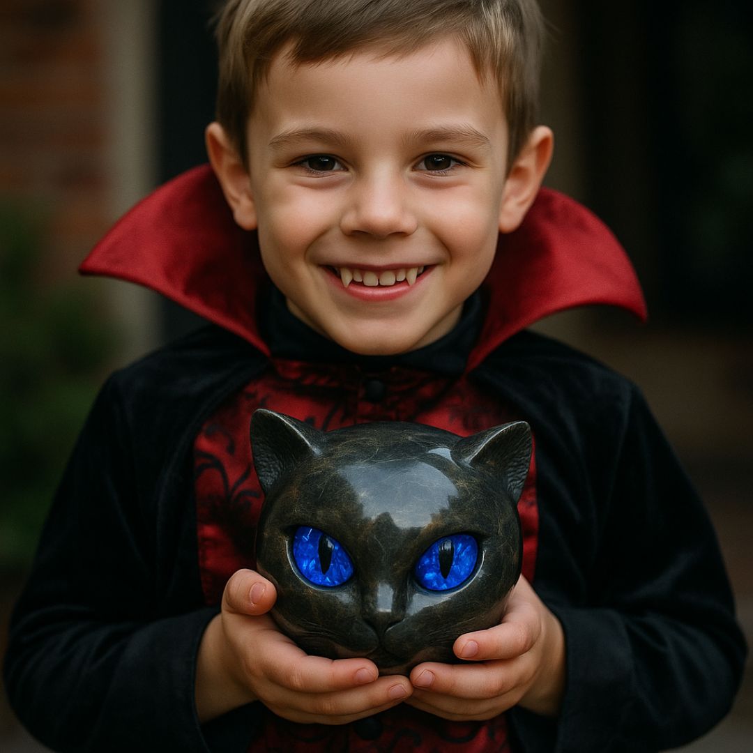 Rebolet | Mystica – Die schwarze Wächterkatze aus Stein