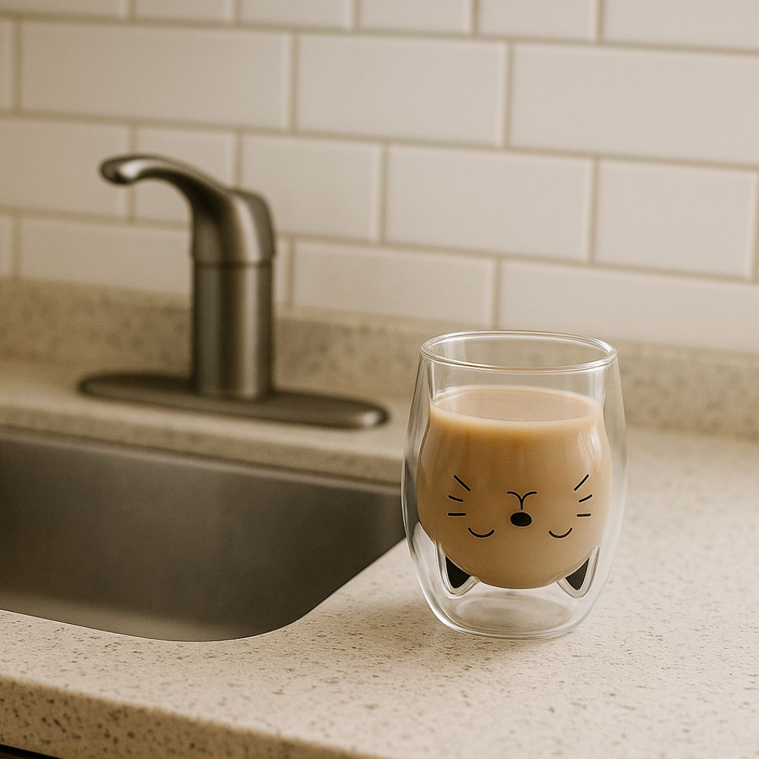 Rebolet | MiauGlas Tasse - Handschonend, stilvoll, katzenlieb