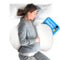 BabybeFun Schwangerschaftskissen [Platzsparend] Pregnancy Pillow für optimale Seitenlage mit Verstellbarer Größe für Schlafkomfort und gegen Rückenschmerzen | Weiß