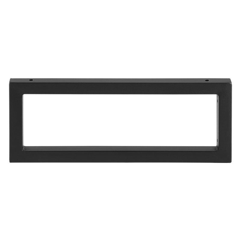 [en.casa] 2x Gestell 50x20cm Wandkonsole im 2er-Set Waschtischhalterung Waschtischkonsole Wandmontage Stahl Schwarz