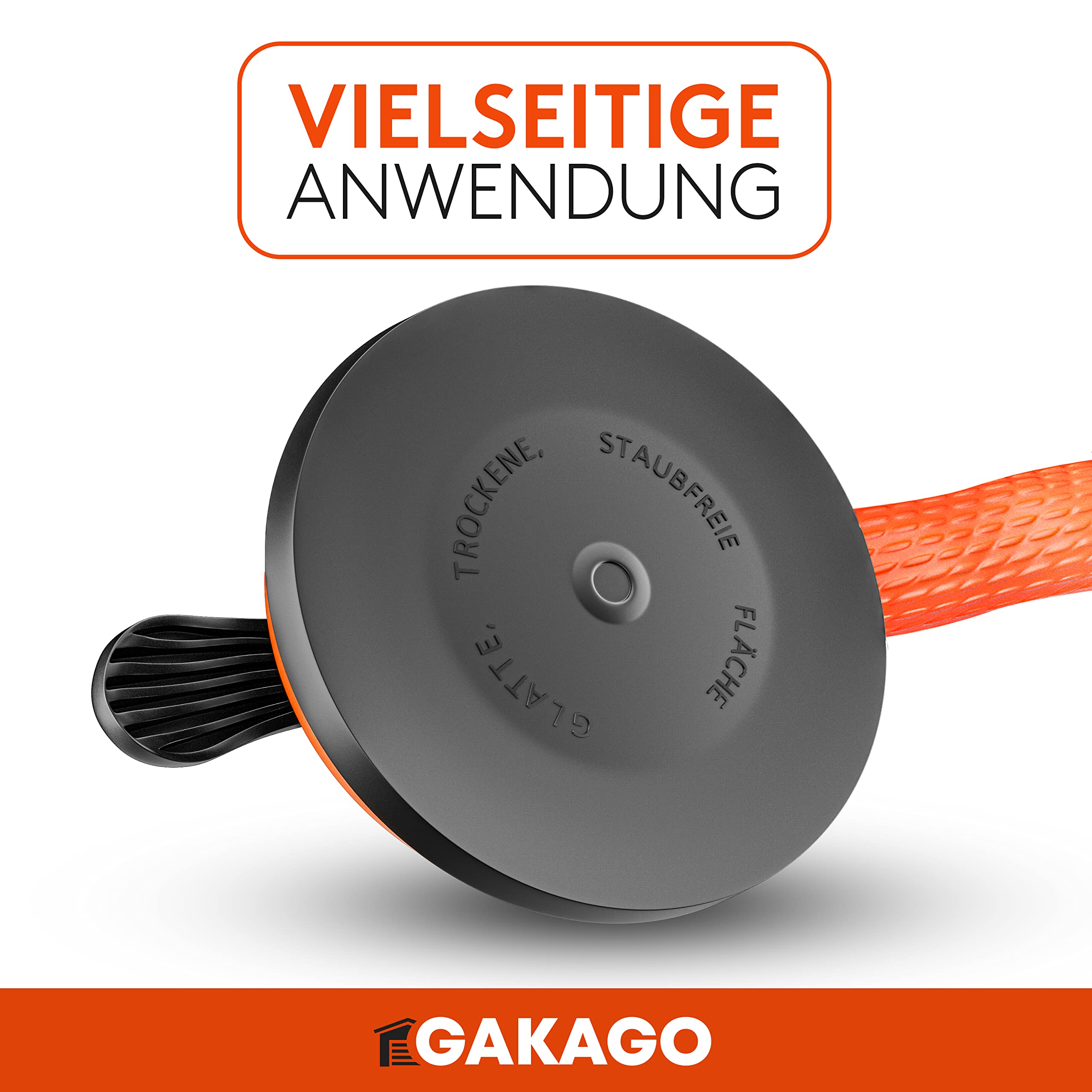 Gakago Saugheber (2er Pack) - Ergonomische & rutschfeste Sauggriffe - 100kg tragfähiger Vakuumheber für den Transport von Fliesen, Laminat, Scheiben und Glas als Glasheber, Glassauger, Glasträger