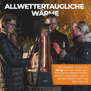 ROODZ Heizstrahler Terrasse, Infrarot Heizstrahler, 2000 Watt, 360° Wärmeabgabe, Regensicher, Designer Wärmestrahler, Terrassenheizstrahler, Bestellen Sie jetzt!