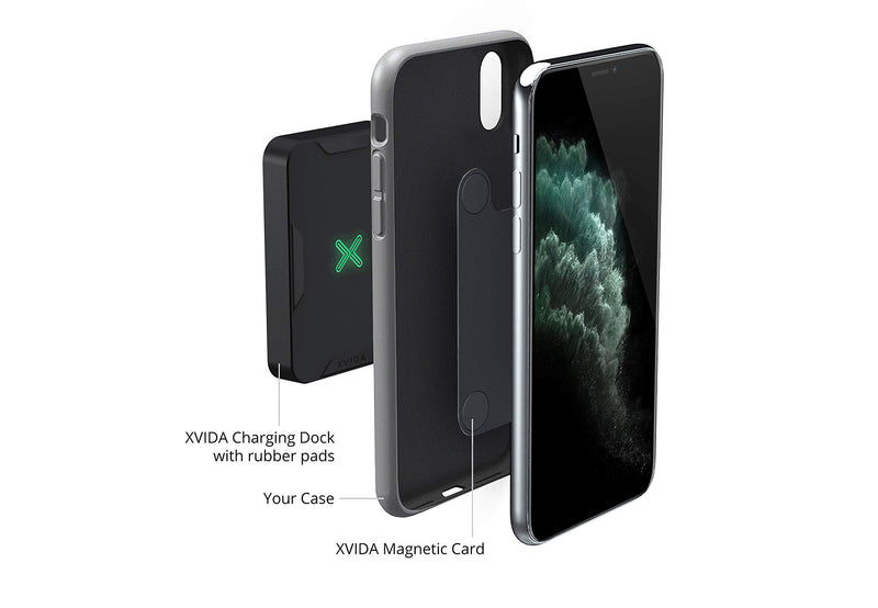 XVIDA W2-CASE i11PROMAX Schutzhülle für iPhone 11 Pro Max, magnetisch, dünn, Schwarz