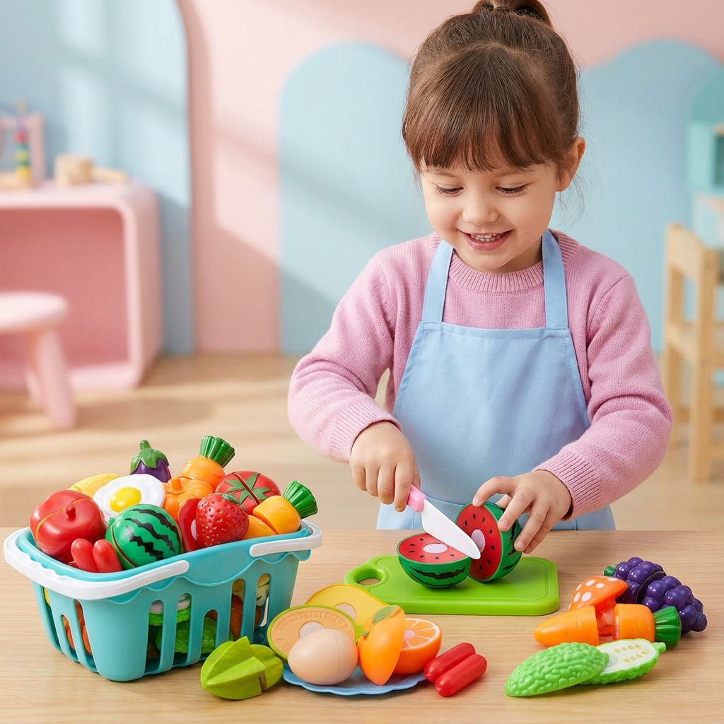 Rebolet | Obst & Gemüse Schneide Spielset für Kinder