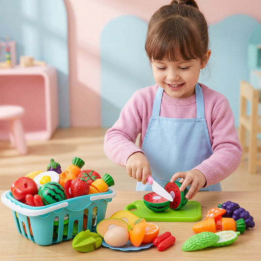 Rebolet | Obst & Gemüse Schneide Spielset für Kinder