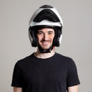 Westt Klapphelm Flip up Motorradhelm Integralhelm Herren Damen mit verstärktem Kinnschutz Chopper Moped Mofa Roller Modular Helm Motorrad mit ECE DOT Zertifizierung, weiß, M (55-56 cm)