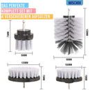 WISCHOX® Premium Bürstenaufsatz Bohrmaschine I Bürste Akkuschrauber I Felgenbürste Reinigungsbürste I Polsterreiniger Fliesenreiniger I Drill Brush I 4 er Set